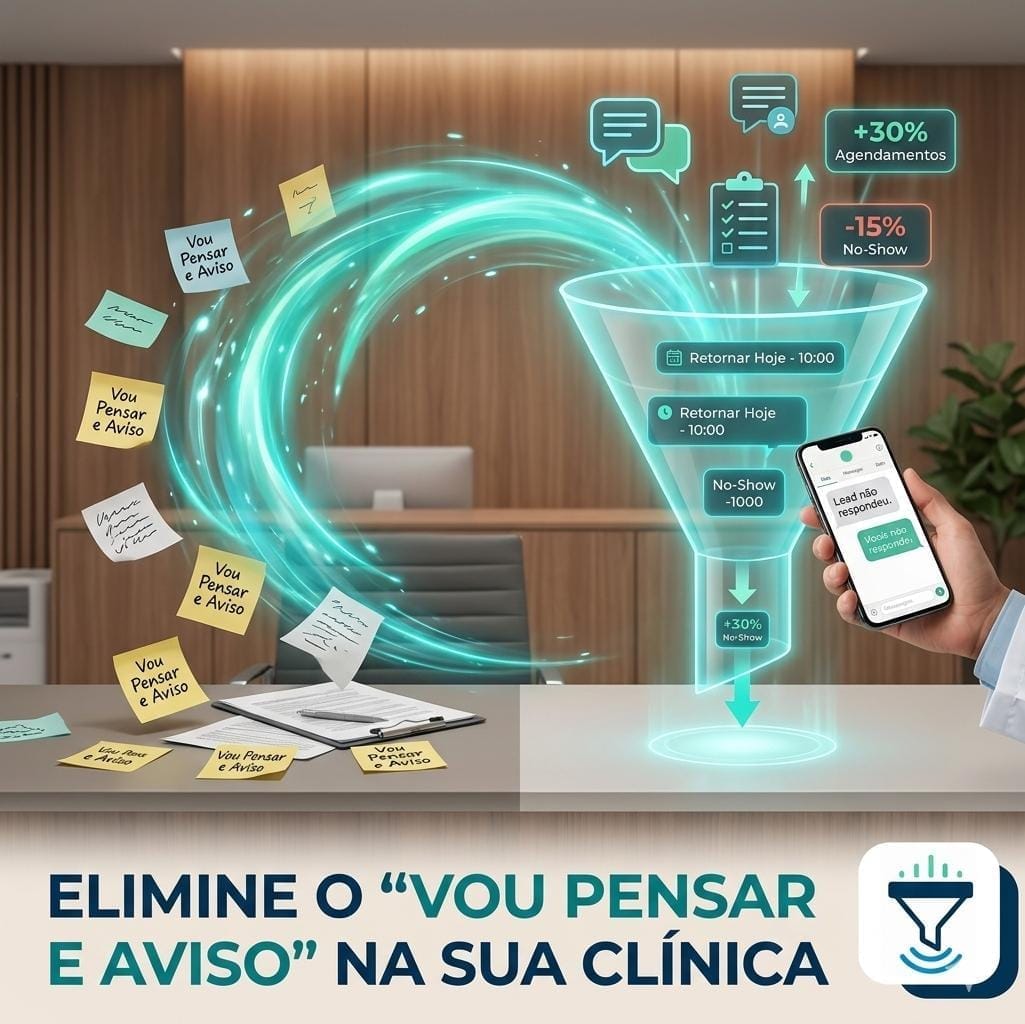 Como Organizar o Follow-up de Leads em Clínicas de Saúde: O Guia Definitivo para Eliminar o 'Vou Pensar e Aviso'